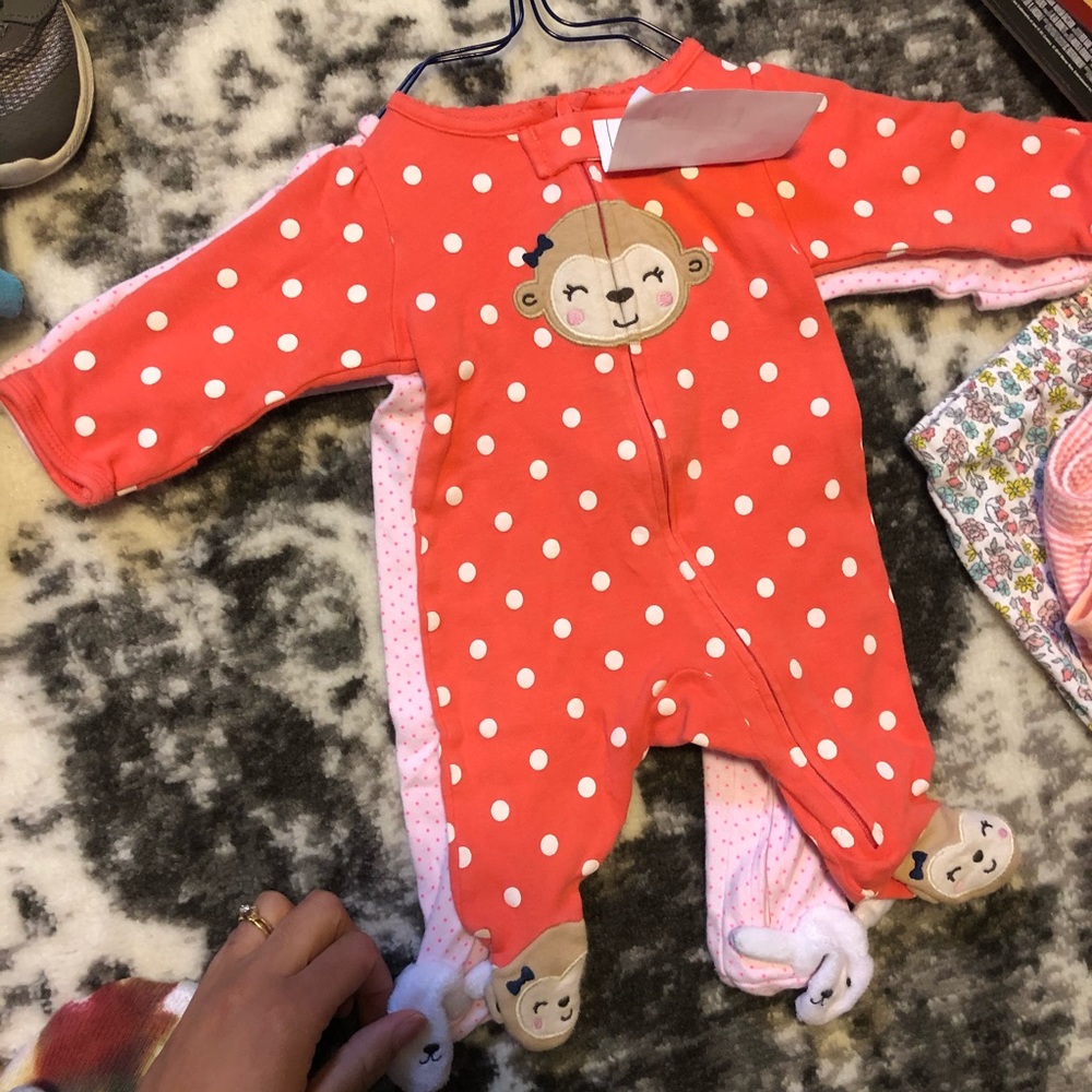 2 Newborn cute 💗 sleepers animals set